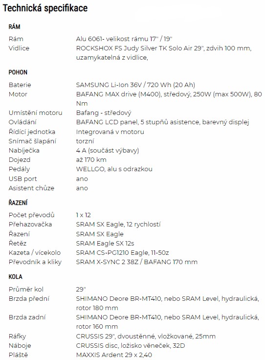 e-fionna 8.7-m specifikace 1